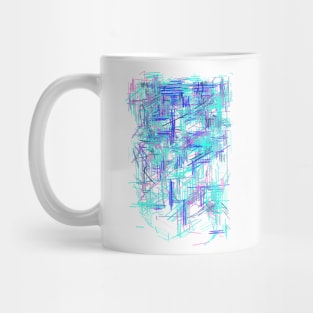 Blue Background- Abstract Color Pattern Mug